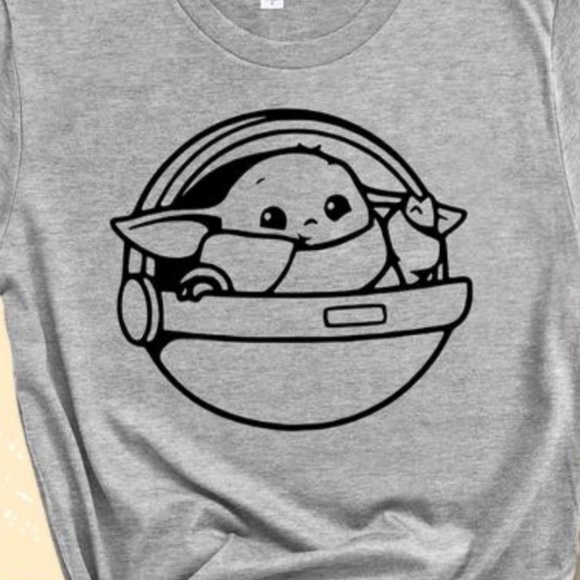 My favorite baby T-Shirt Baby Yoda Medium - Picture 4 of 12